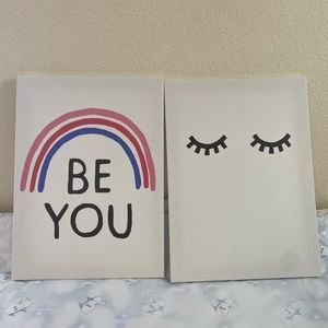 Ikea canvas art for girls room